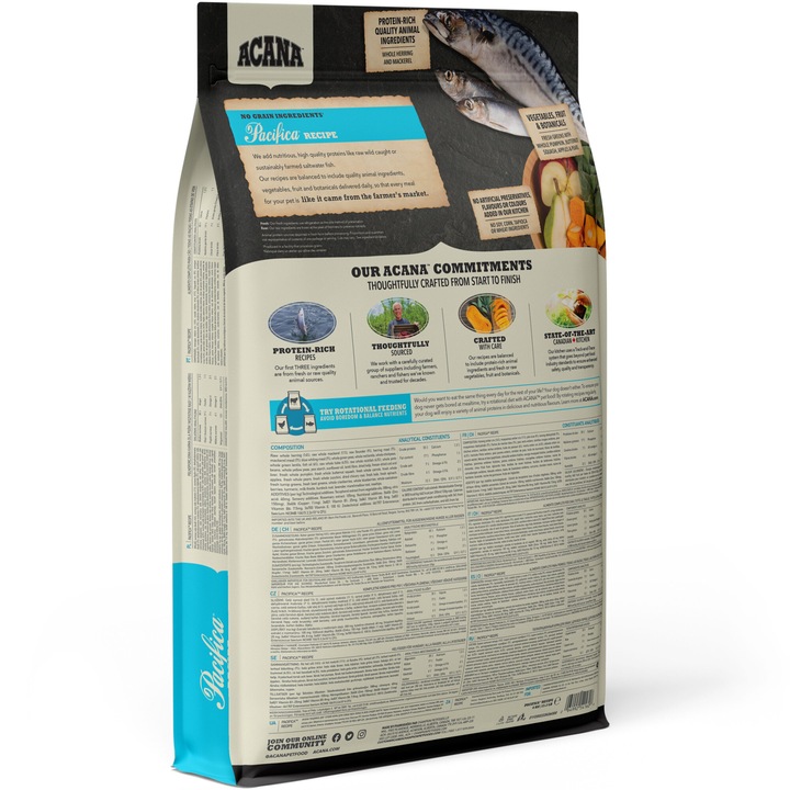 Hrana uscata pentru caini Acana Pacifica, 11.4 kg