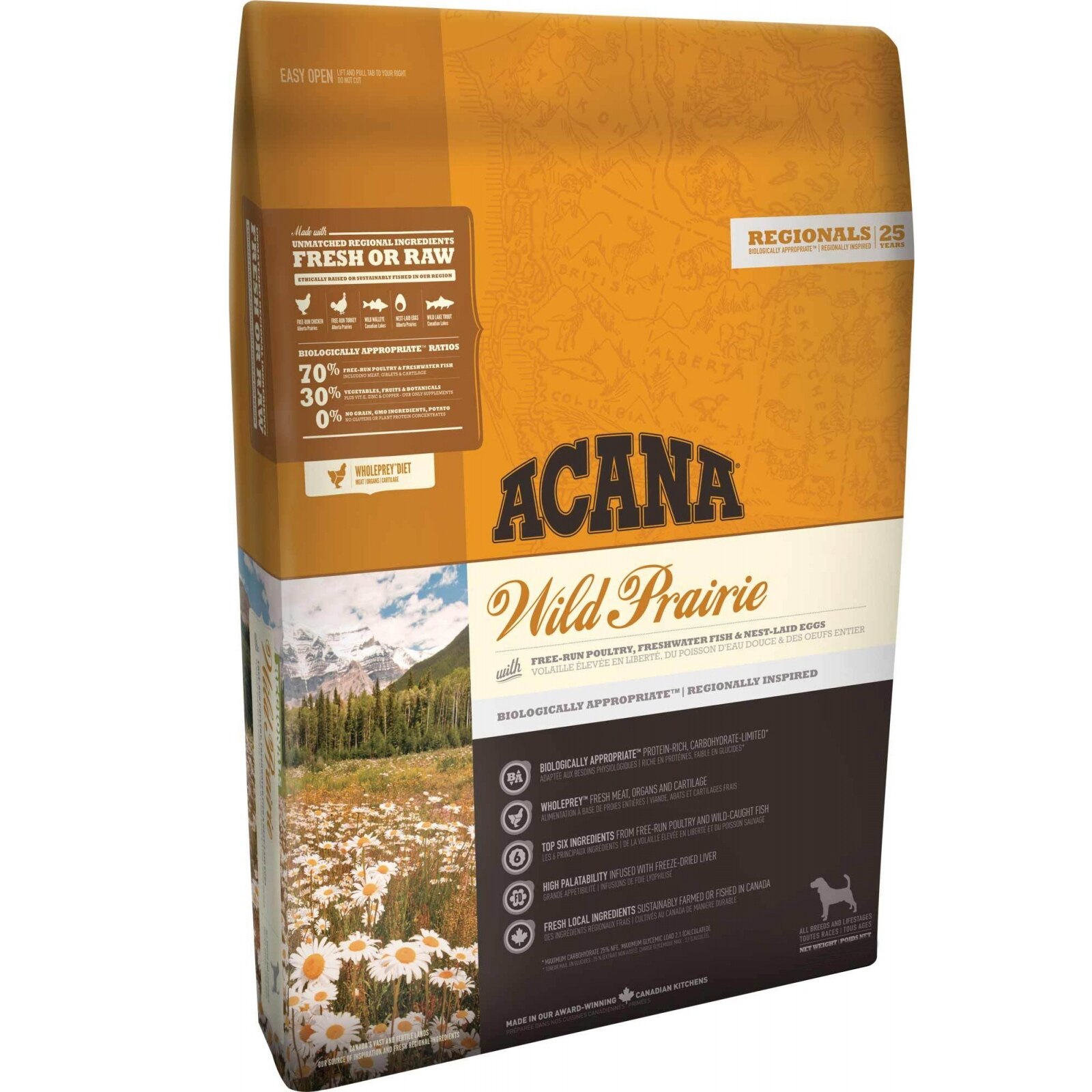 Hrana uscata pentru caini Acana Wild Prairie, 11.4 kg