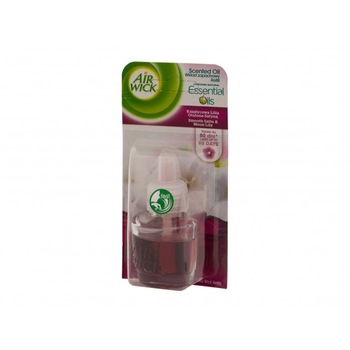 Rezerva odorizant electric Air Wick Essential Oils Smooth Satin & Moon Lilly, 19 ml Rezerva odorizant electric Air Wick Essential Oils Smooth Satin & Moon Lilly, 19 ml