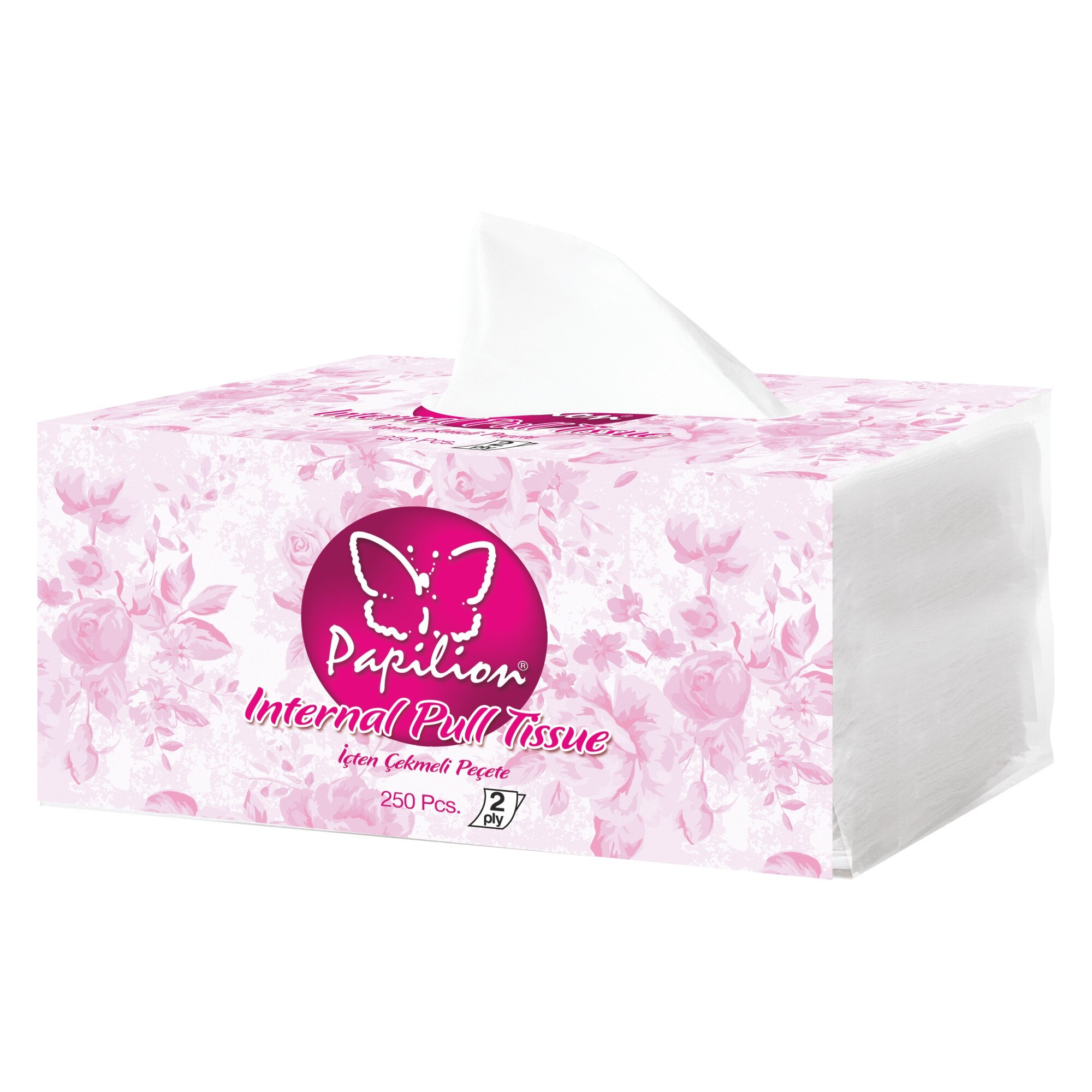 Servetele faciale Papilion Eco in nylon, 2 straturi, 250 foi