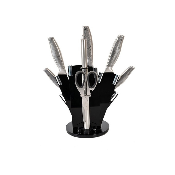 Set cutite inox cu suport ERT-MN 114