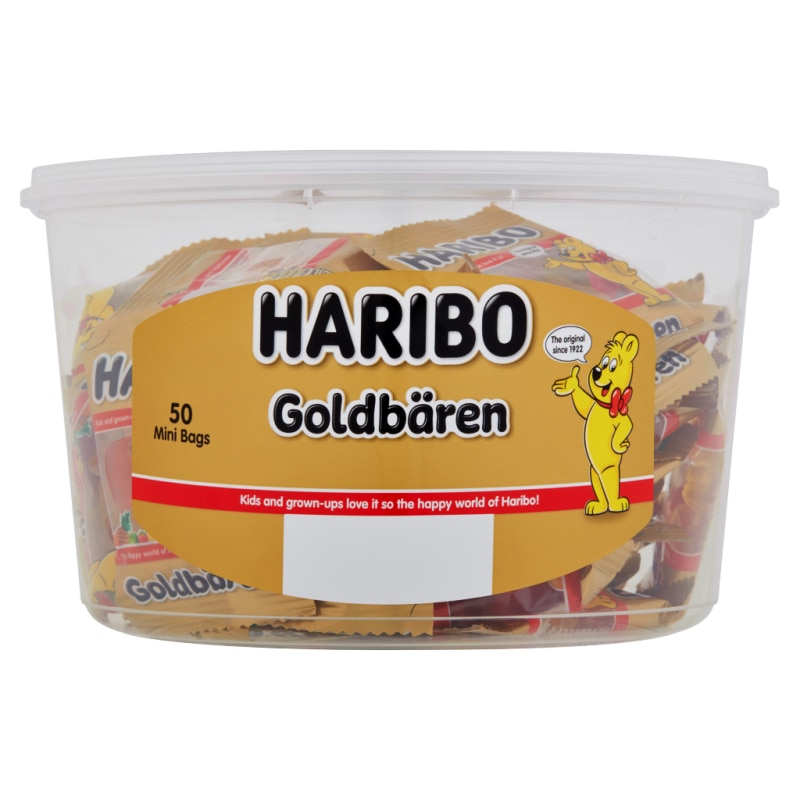 Cutie Jeleuri Haribo Goldbaren, Mini Pachete, 50x10g - EMAG.ro