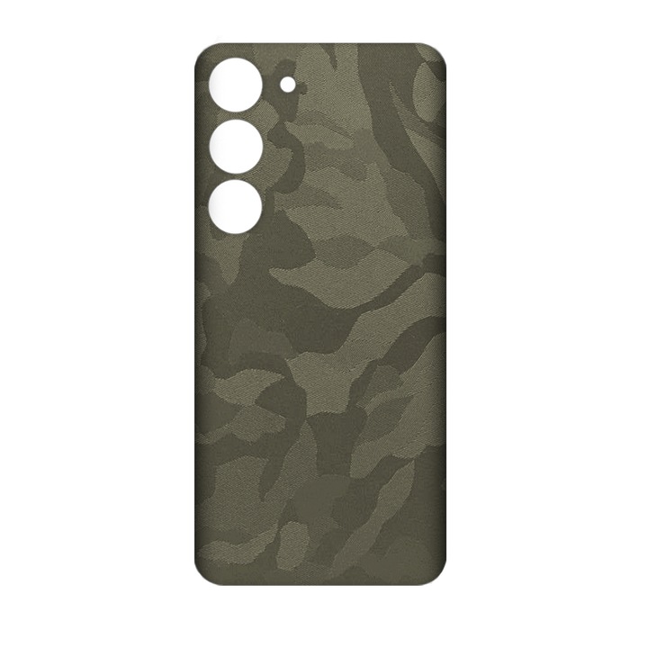 SILKASE bőrfólia Samsung Galaxy S23 Plus-hoz, zöld bütyök, telefon hátvédő