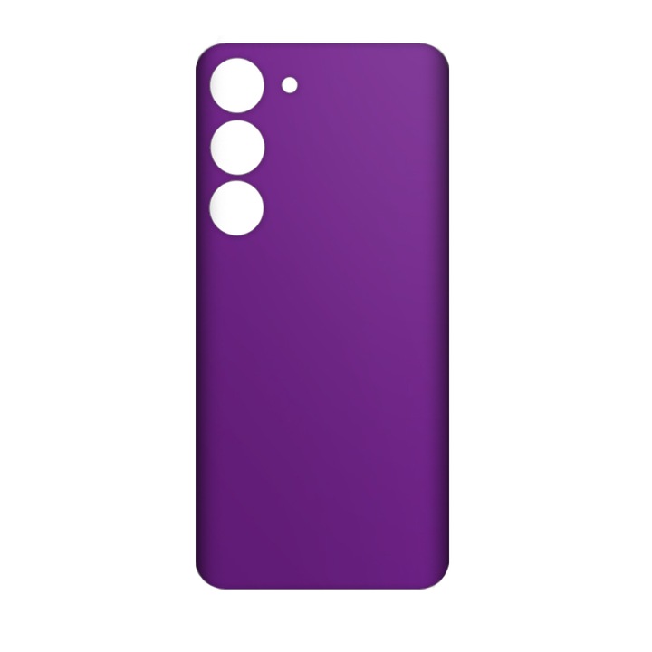 SILKASE bőrfólia Samsung Galaxy S23 Plus-hoz, matt lila, telefon hátvédő