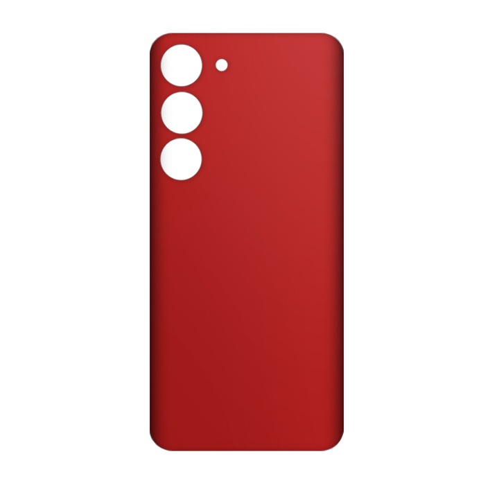 SILKASE bőrfólia Samsung Galaxy S23-hoz, piros, telefon hátvédő