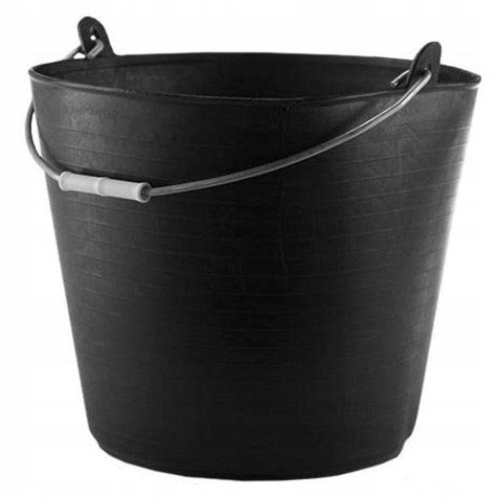 Строителна кофа, Kotarbau, 26 л, Пластмасова, Черна