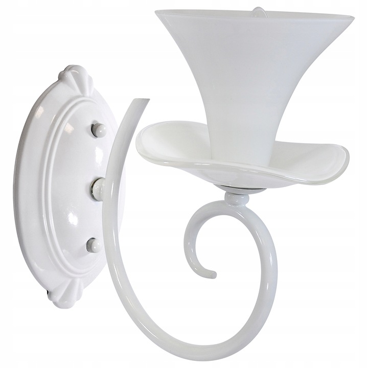 LED fali lámpa, Polux, Acél, 1xE14, 12W, 14,5x26cm, Fehér