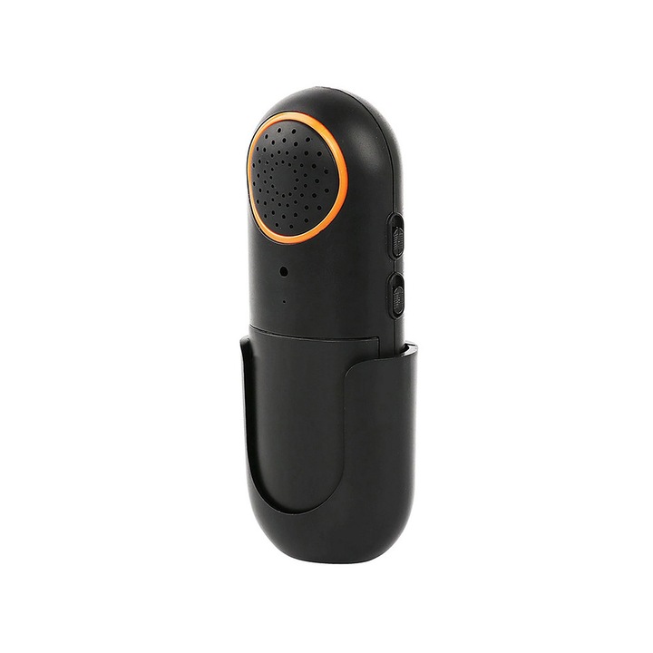 GlowGoods ultrahangos önvédelmi eszköz agresszív kutyák ellen, 2 riasztási szint, hatótávolság akár 5 méter, fekete