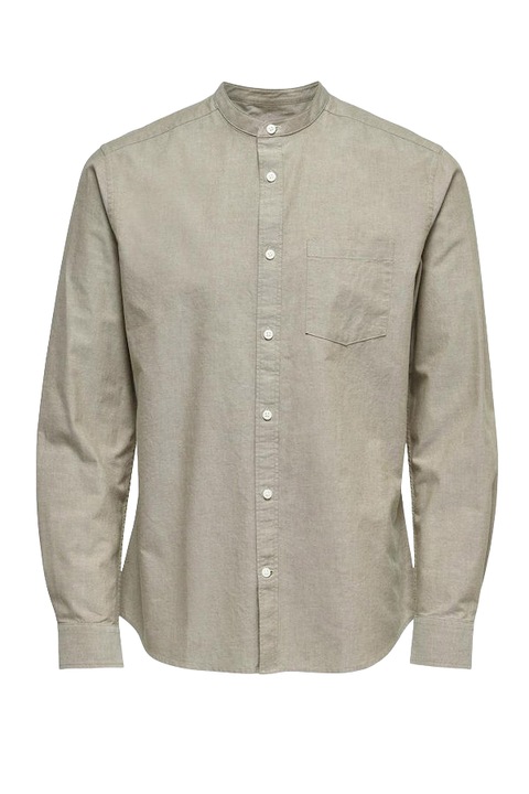 Мъжка риза, Slim Fit, Only&Sons-Onsneil Life Ls Ganic Oxford, кафява, L