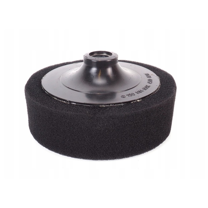 Burete pentru lustruit 125 x 50 mm, M14, moale, negru, Silver