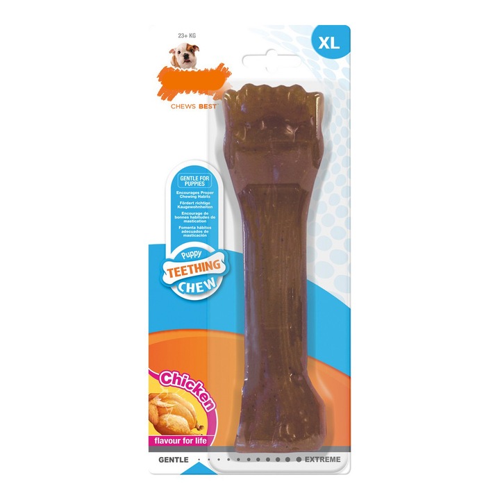 Jucarie pentru caini, Nylabone, Aroma Pui, XL