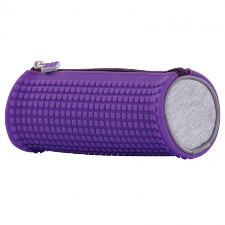 Несесер цилиндър Pixie Crew Grey/Purple, Лилав