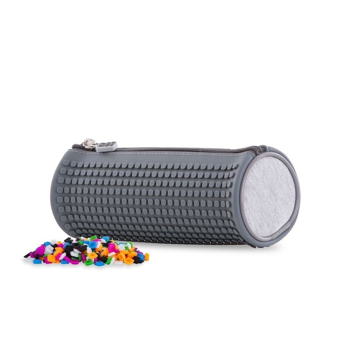 Несесер цилиндър Pixie Crew Grey/Grey, Сив