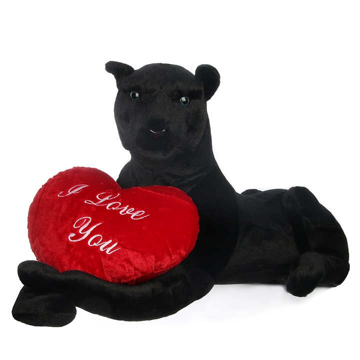 Плюшена пантера, W-web, 110 см, черна