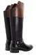 Ghete dama, Redfoot, Piele naturala, Negru/Maro, 36 EU