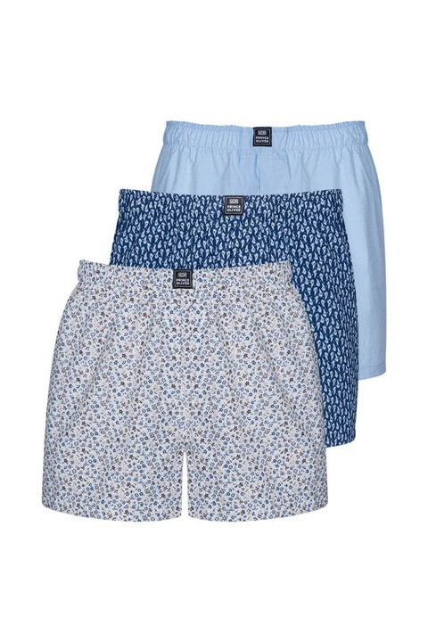 Set 3 boxeri Prince Oliver, Bumbac, Multicolor.