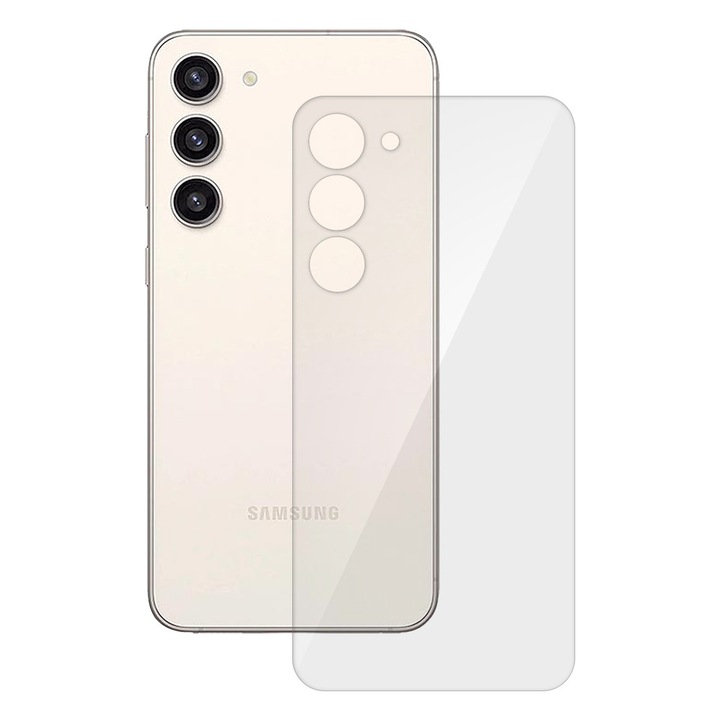 Folie spate SILKASE pentru Samsung Galaxy S23 Plus, protectie spate, silicon regenerabil