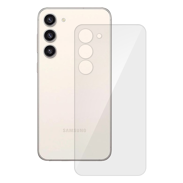 SILKASE hátsó szilikon fólia védőfólia Samsung Galaxy S23 Plus számára