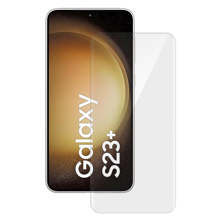 Folie SILKASE pentru Samsung Galaxy S23 Plus, protectie ecran, silicon regenerabil