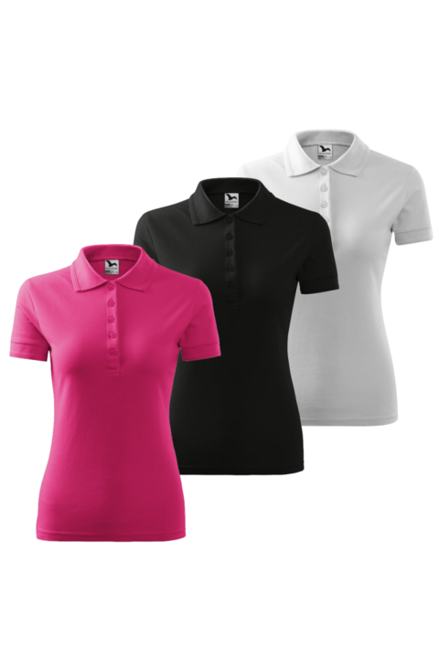 3 db-os női póló szett, többszínű, 210 PIQUE POLO-3, Többszínű