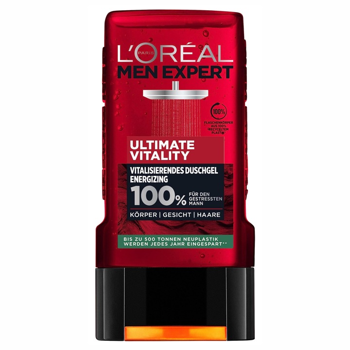 Gel de dus L'Oreal Paris Men Expert, Ultimate Vitality, 250 ml