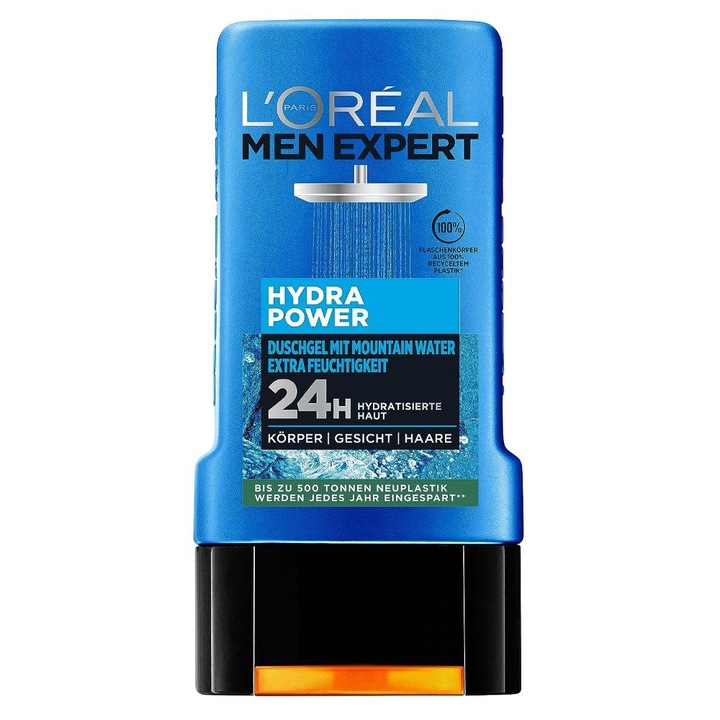Gel de dus L'Oreal Paris Men Expert, Hydra Power, 250 ml