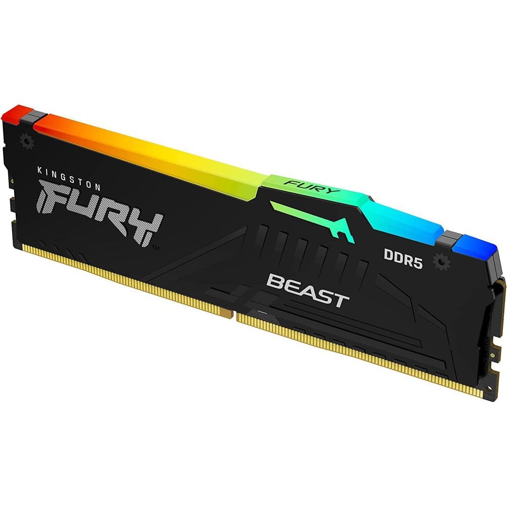Memorie ram kingston dimm ddr5 8gb 6000mhz cl36 1.35v fury beast rgb