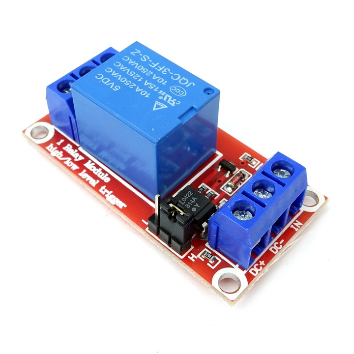 Едноканално реле, Elektroweb, 5V, 10A, HL/LL, 1CH