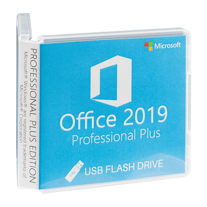 Приложение Microsoft, Office 2019 Professional Plus, 32/64 bit, USB 3.2 - 32GB, Многоезичен