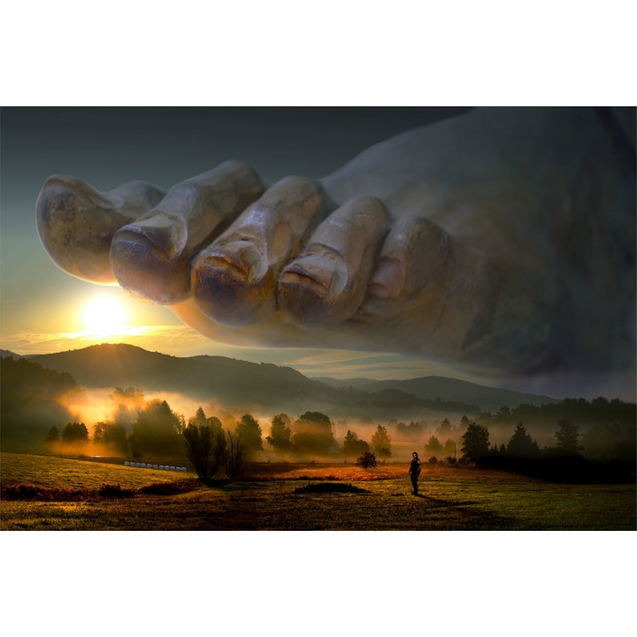 Tablou PVC 5mm, Giant Foot, 80 X 120 cm