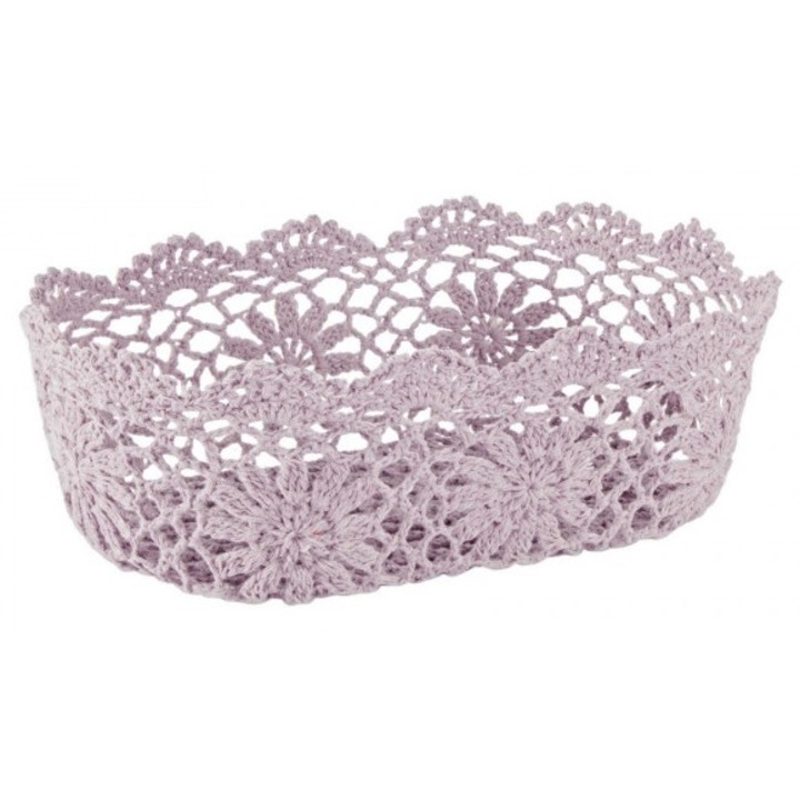 Set 3 cosuri crosetate mov 27x18x9 cm