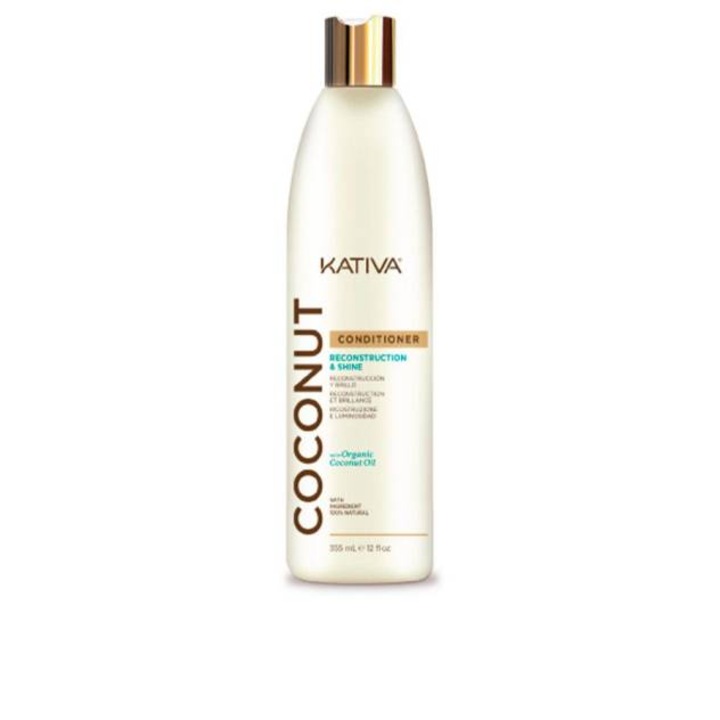 Възстановяващ балсам с кокосово масло за всеки тип коса, Kativa, Coconut, 355 ml