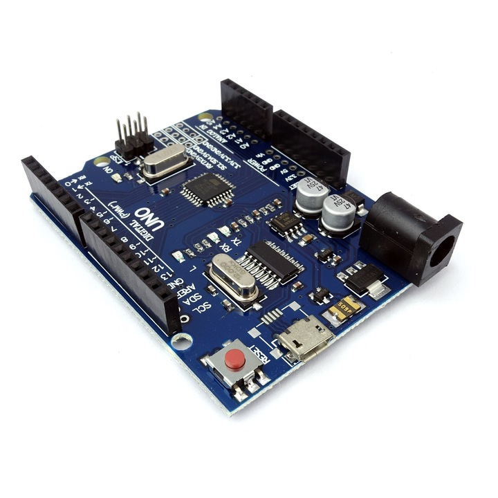 Микроконтролер UNO R3, Arduino Clone, ATMega328, microUSB