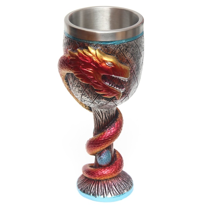 Középkori sárkányok csésze 18,5 cm 200 ml, díszített 360 fokos Tole 10 Imperial 39360