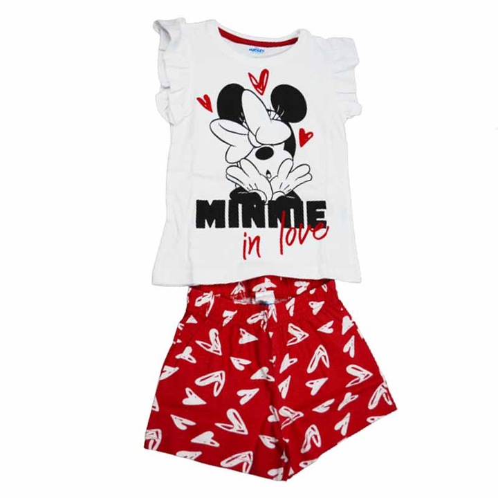 Compleu 2 piese pentru fete E Plus M Minnie Mouse 053027A-110, Alb 80131