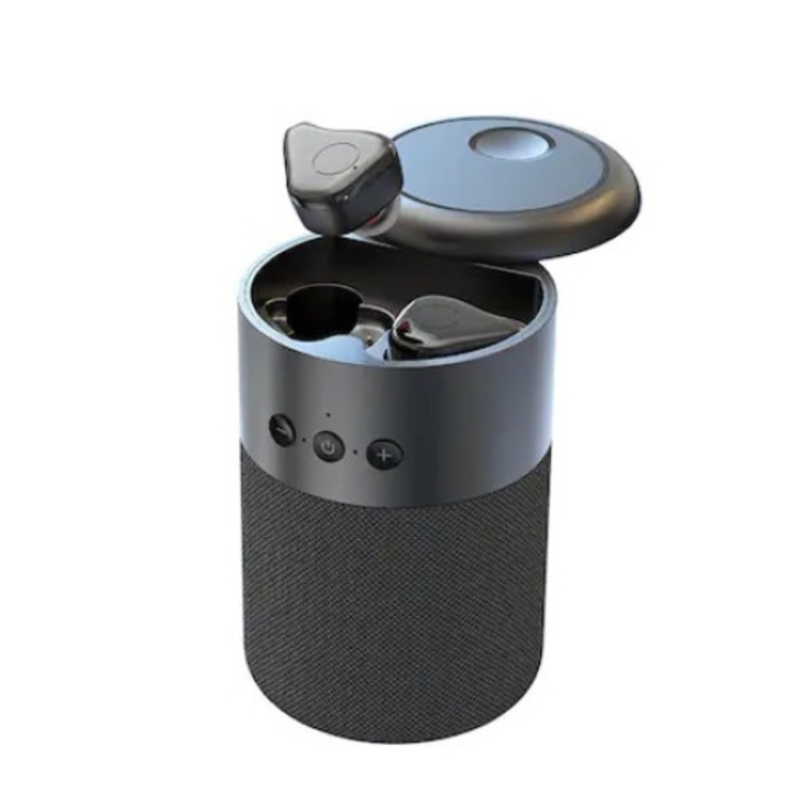 Casti cu Boxa portabila B20 mini subwoofer, Wireless, Handsfree, Control Touch, difuzor 360 stereo surround cu microfon, control vocal, Bluetooth 5.1