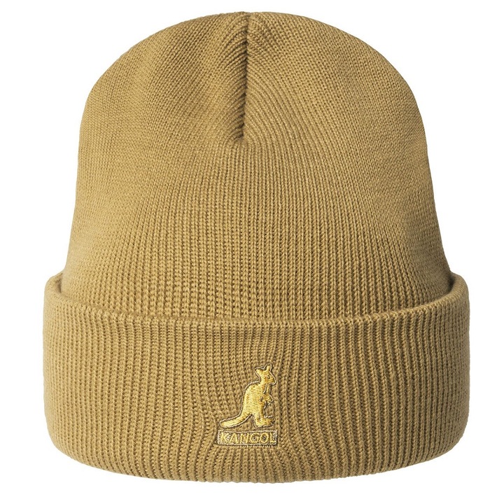 Акрилна шапка с маншет Kangol, Camel Brown