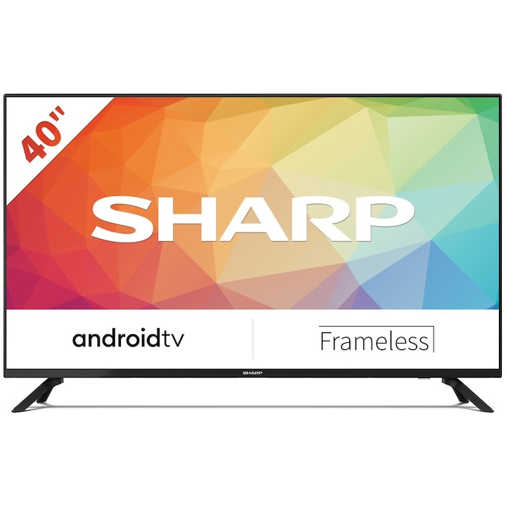 Телевизор Sharp LC-40FG2EB, 40”, FULL HD, LED Android TV, Черен