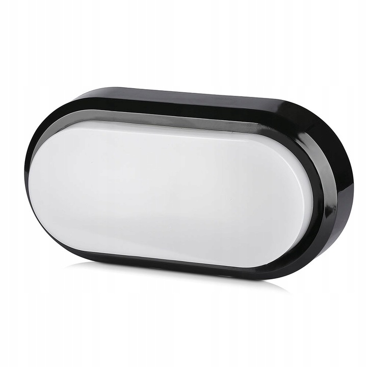 Plafoniera LED, V-Tac, Policarbonat, 8W, Negru