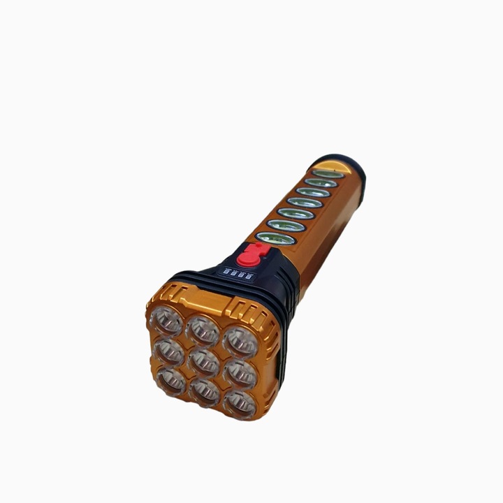 Фенер с батерия, соларен заряд, Led 9 XPE / 7COB, 18W, 25см