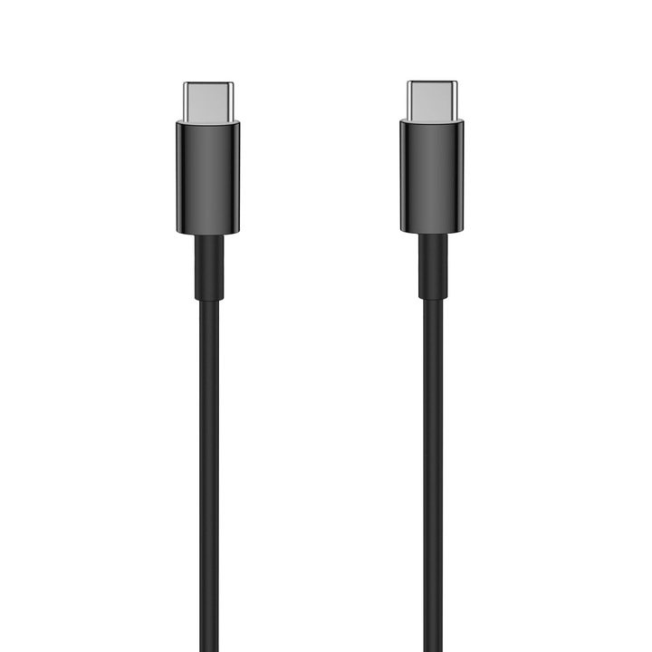 Кабел Setty USB-C - USB-C 1.0 m 3A Черен