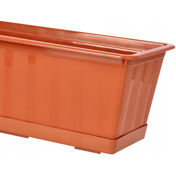 Jardiniera, Kotarbau, 40 cm, Plastic, Maro