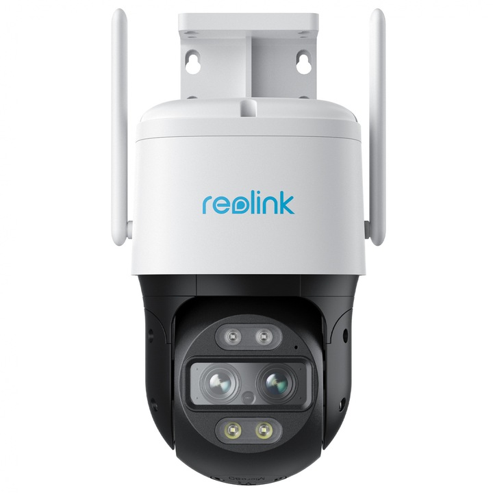 WIFI megfigyelő kamera, Reolink TrackMix WiFi, 8MP, automatikus zoom követés, személy/jármű érzékelés, színes éjjellátó és LED reflektor, két lencse