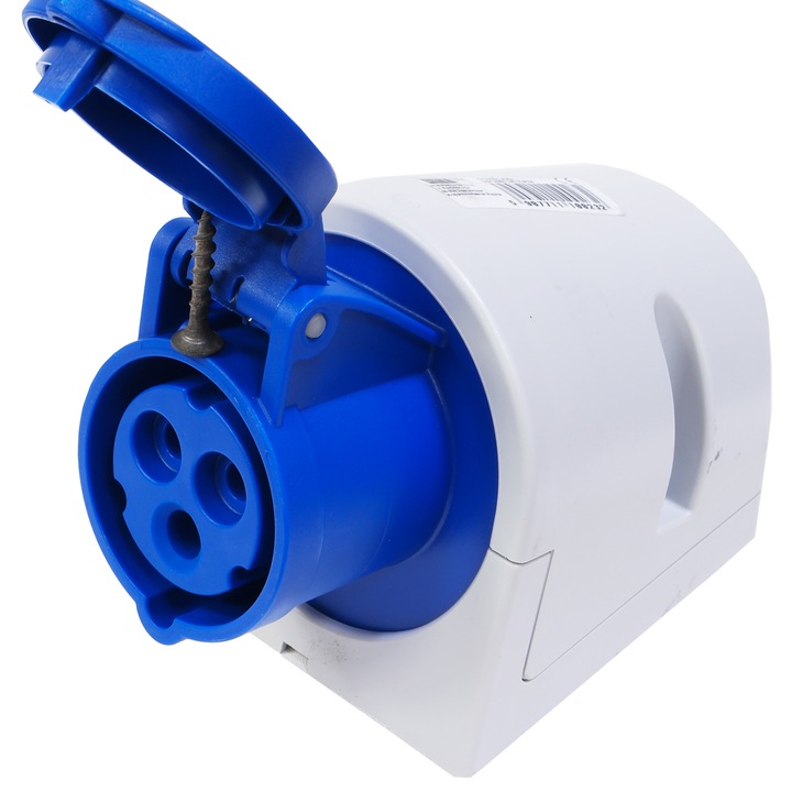 Фиксиран индустриален контакт 16A 3P 230V син IP44 113-6 PCE