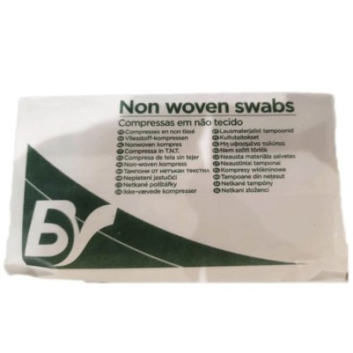 Set 100 bucati Comprese absorbante netesute 5x5 cm pliate in 4 Bastos