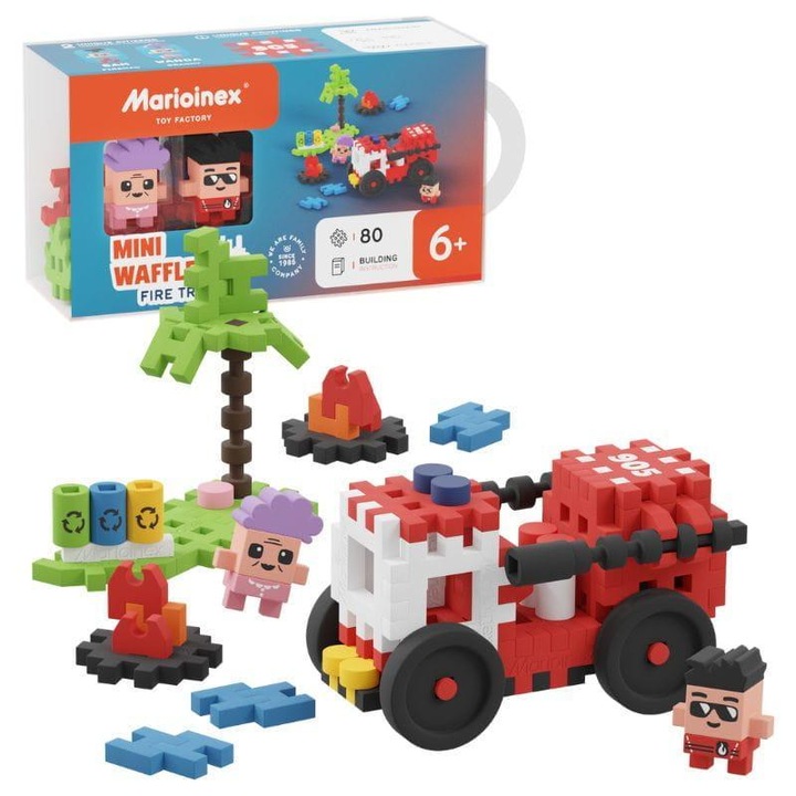 Jucarie interactiva- Fire truck, Marioinex, +5 ani, Multicolor
