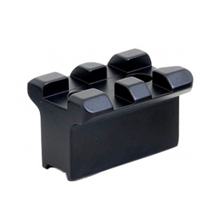 Sina adaptoare Weaver Q-R, Rusan, 17 mm, Compatibila cu Pard NV-007A, Negru