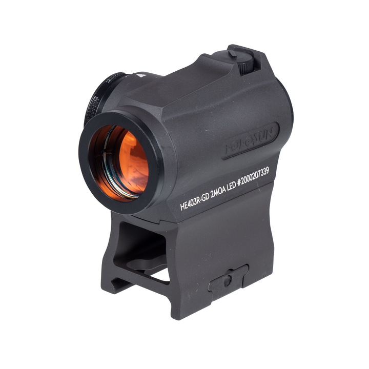 Colimator HE403R-GD Gold Dot cu montare joasa, Holosun, Duraluminiu, IP67, Negru