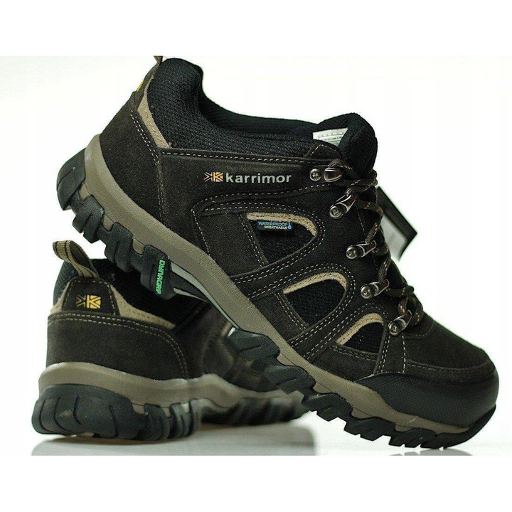 Pantofi trekking barbati Karrimor, Bodmin Low, K750-DKB, Maro/Verde, 45
