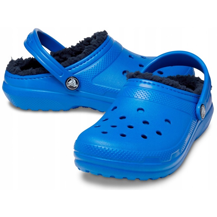 Saboti Copii, Crocs, Classic Lined, Marimea 27-28 EU, Albastru